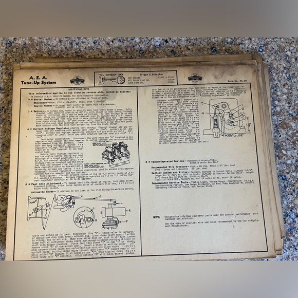 Dealership Mechanics Service Cards. PACKARD Various Years/Models 1935-1942 - Picture 10 of 15